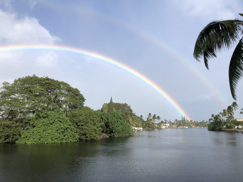 ハワイのダブルレインボー